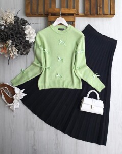 APHE KÜÇÜK KURDALE YUMOŞ KAZAK 8167-07-YEŞİL - 