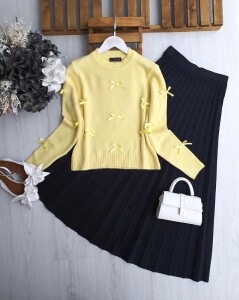 APHE KÜÇÜK KURDALE YUMOŞ KAZAK 8167-23-SARI - 