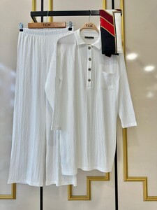 AYALS YARIM DÜĞMELİ SALAŞ İKİLİ TAKIM A5-2-1453-20-BEYAZ - 