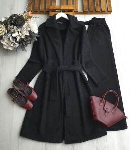 BAYS KEMERLİ ÇİFT CEP KAŞE KAP 3207-01-SİYAH - 