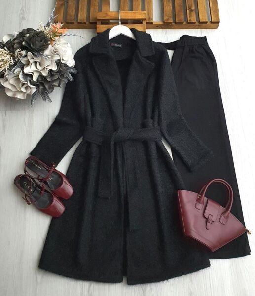 BAYS KEMERLİ ÇİFT CEP KAŞE KAP 3207-01-SİYAH - 1