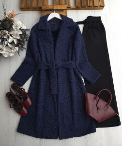 BAYS KEMERLİ ÇİFT CEP KAŞE KAP 3207-12-LACİVERT - 