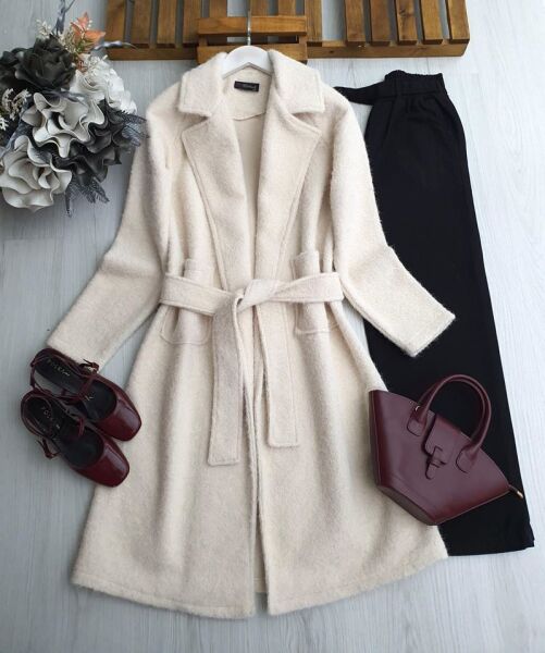 BAYS KEMERLİ ÇİFT CEP KAŞE KAP 3207-34-BEJ - 1