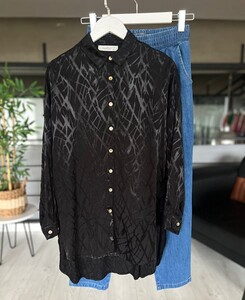 BEGA VARAKLI GÖMLEK TUNİK B10-3-23311-01-SİYAH - 