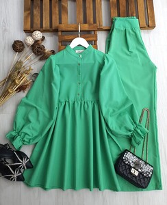 BELS HAKİM YAKA BALON KOL İKİLİ TAKIM C10-23359-54-BENETTON - 