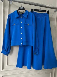 BENAS GOLD DÜĞMELİ ETEKLİ TAKIM A6-1-1501-10-MAVİ - 