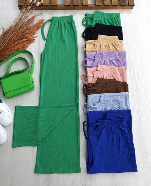 BEPGA BOL PAÇA BELİ LASTİKLİ BÜRÜMCÜK PANTOLON C1-6034-54-BENETTON - 1