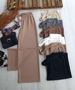 BOL PAÇA BELİ LASTİKLİ PANTOLON A10-5-6023-22-TAŞ - 