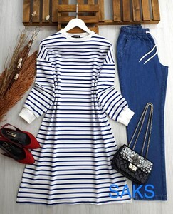 CAVEN ÇİZGİLİ TAMBOY SALAŞ TUNİK B11-4-5374-14-SAKS - 