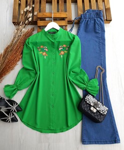 ÇELS NAKIŞLI HAKİM YAKA GÖMLEK A1-5-5280-54-BENETTON - 