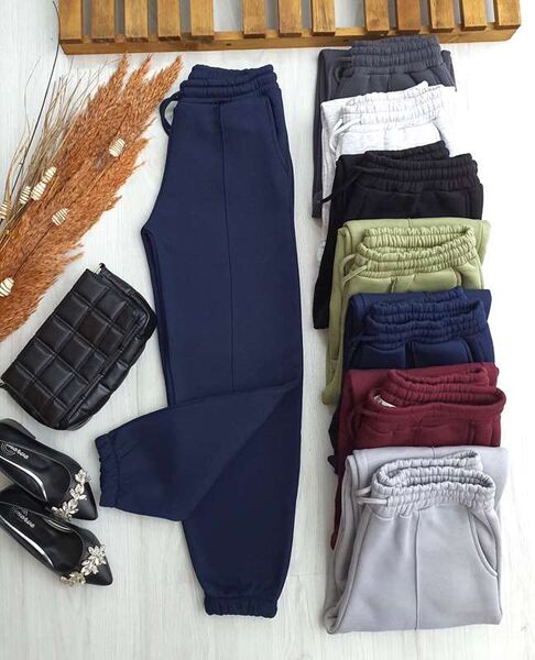 COLS DİKİŞ ÇİZGİLİ ÜÇ İPLİK ŞARDONLU PANTOLON 6051-12-LACİVERT - 1