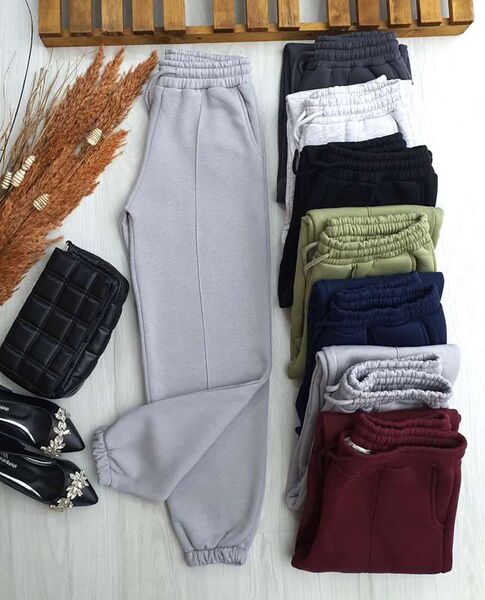 COLS DİKİŞ ÇİZGİLİ ÜÇ İPLİK ŞARDONLU PANTOLON 6051-26-GRİ - 1