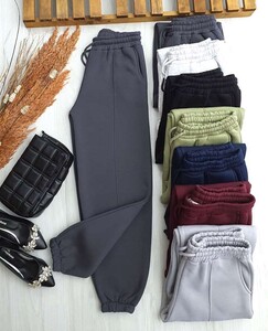 COLS DİKİŞ ÇİZGİLİ ÜÇ İPLİK ŞARDONLU PANTOLON 6051-29-ANTRASİT - 