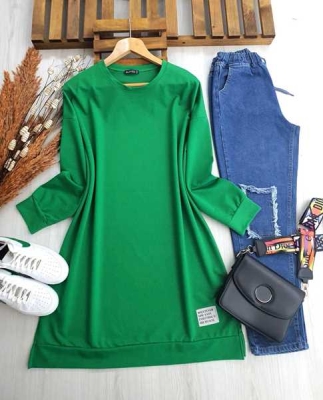 DERRE ARMALI SALAŞ TUNİK 5225-54-BENETTON YEŞİLİ - 