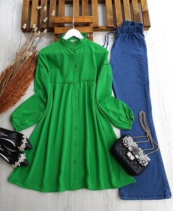 DOLSE YAKA FIRFIRLI SALAŞ AYROBİN TUNİK B9-1-5279-54-BENETTON - 