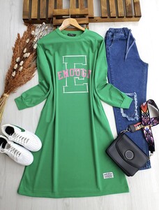 ENOUGH BASKILI TAM BOY TUNİK 5240-54-BENETTON - 