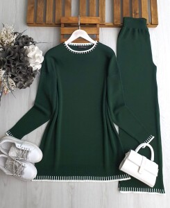 FOLEM PİYANO DESENLİ TRİKO TAKIM A3-2- 8148-27-ZÜMRÜT - 