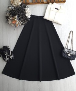 GAGYE BELİ LASTİKLİ KİLOŞ SUKUBA ETEK A9-2-6088-01-SİYAH - 1