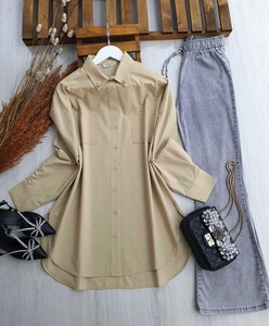GAHRE YAKA TAŞLI SALAŞ GÖMLEK C8-5270-22-TAŞ - 