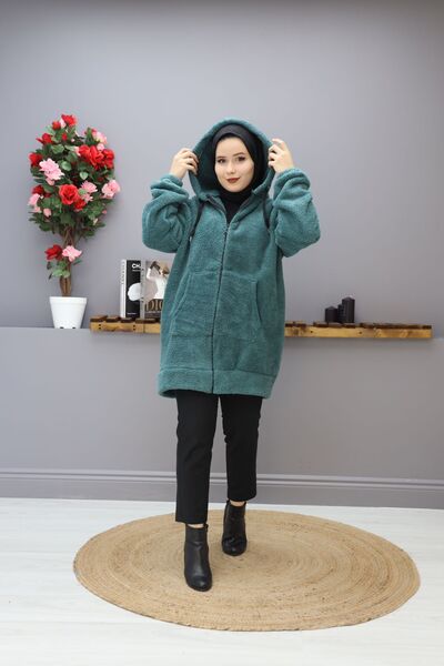 HASELLİ PELUŞ MONT C3- 3116--46-PETROL MAVİSİ - 1