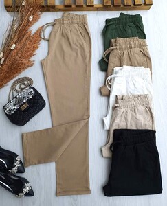 HAZİ DOUBLE PAÇA BELİ LASTİKLİ GABARDİN PANTOLON 6048-43-CAMEL - 