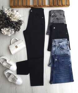 HELSAY MOM KOT PANTOLON A5-6-6083-01-SİYAH - 1