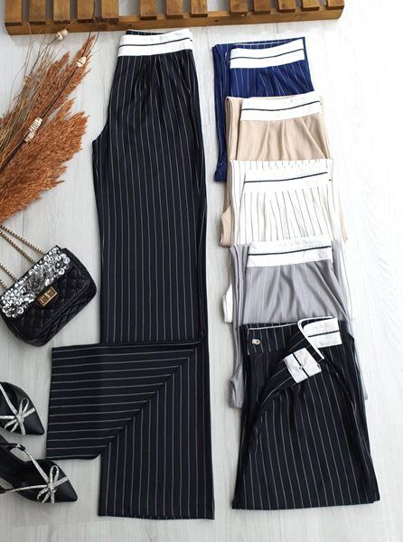 HEPN BELİ ŞERİTLİ PALAZZO PANTOLON B10-5-23348-01-SİYAH - 1