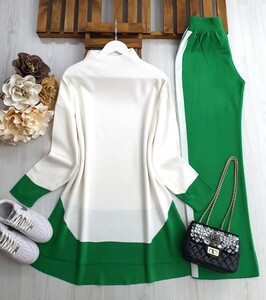 HEQUL PANTOLON ŞERİTLİ TRİKO TAKIM A7-2-8034-54-BENETTON - 