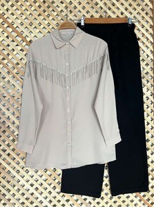 HEZLA TAŞ PÜSKÜLLÜ GÖMLEK B2-7-23276-22-TAŞ - 