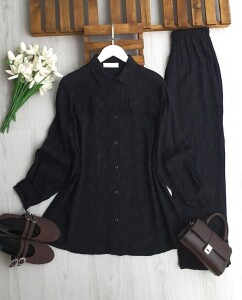 HÖNW ÇİFT CEP KAPAK JAKAR İKİLİ TAKIM 1756-01-SİYAH - 1