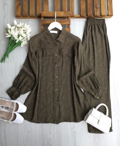 HÖNW ÇİFT CEP KAPAK JAKAR İKİLİ TAKIM 1756-09-HAKİ - 1