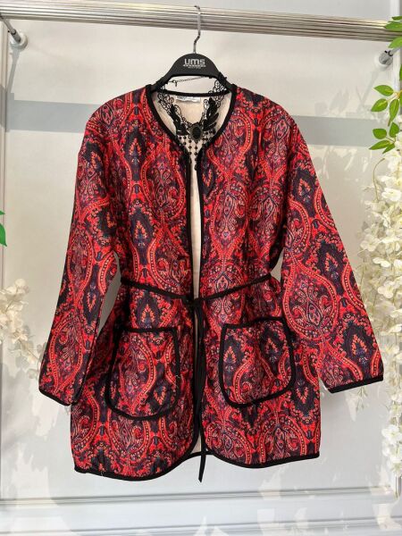 HOZİ BELİ İPLİ BİYELİ ÖNÜ AÇIK KAP 3200-03-KIRMIZI - 1