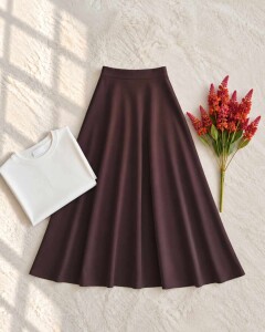 KALYEP BELİ LASTİKLİ SUKUBA ETEK B1-7-40002-37-KAHVE 