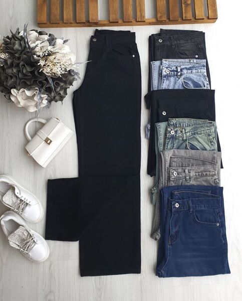 KEZYE PALAZZO KOT PANTOLON A7-4-6082-01-SİYAH - 1