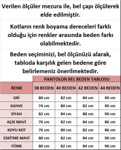 KEZYE PALAZZO KOT PANTOLON A7-4-6082-95-ESKİTME MAVİ - 2