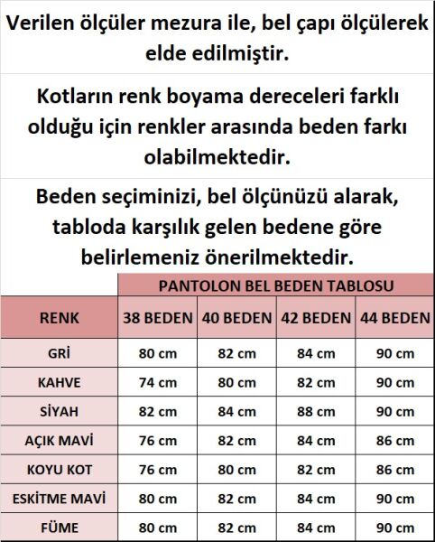 KEZYE PALAZZO KOT PANTOLON A7-4-6082-95-ESKİTME MAVİ - 2