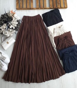 KUNA BELİ LASTİKLİ KRAŞ ÇAN ETEK B4-2-6060-37-KAHVE - 