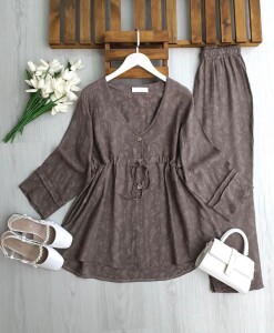 KUNG BELİ BAĞCIKLI JAKAR İKİLİ TAKIM 1753-25-VİZON - 1