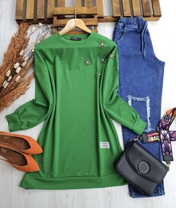 LASSEN YAKASI İNCİLİ TUNİK 5230-54-BENETTON - 