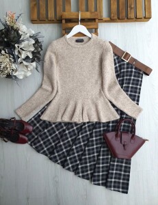 LODA PRENSES YUMOŞ KAZAK 8186-34-BEJ - 1