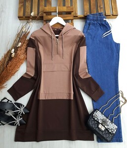 LONCA CEP KAPAKLI GARNİLİ TUNİK C10-5370-25-VİZON - 