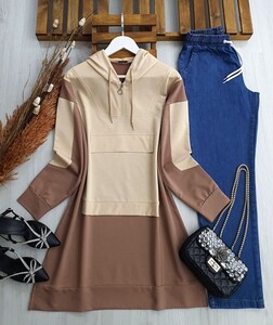 LONCA CEP KAPAKLI GARNİLİ TUNİK C10-5370-34-BEJ - 