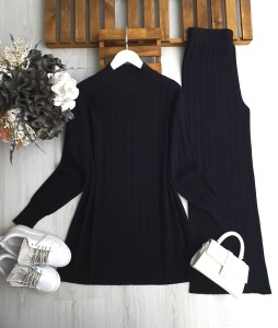 LUDE KALIN ÇİZGİLİ TRİKO TAKIM A5-4-8168-01-SİYAH - 