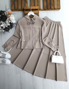 LUGSA OVAL CEPLİ PANEL ŞERİTLİ FERMUARLI ETEKLİ TAKIM 1689-22-TAŞ - 