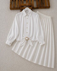 LULSA ÖN TOKA BAĞLAMALI GÖMLEK B6-4-5736-20-BEYAZ - 