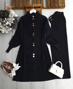 LUMES ÖNÜ DÜĞMELİ SAKAL İPLİK KAP A6-6-8154-01-SİYAH - 