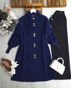 LUMES ÖNÜ DÜĞMELİ SAKAL İPLİK KAP A6-6-8154-12-LACİVERT - 1