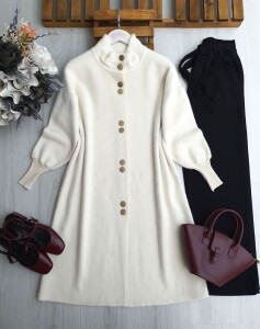 LUMES ÖNÜ DÜĞMELİ SAKAL İPLİK KAP A6-6-8154-20-BEYAZ - 