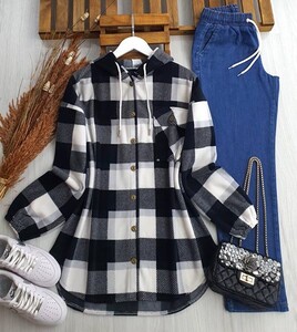 MAWE ÖNÜ DÜĞMELİ POLAR CEKET GÖMLEK C13-5383-01-SİYAH - 