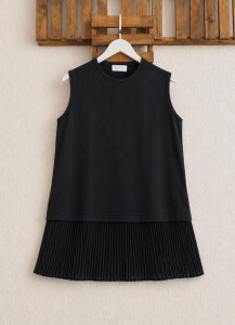 NAED ALTI PİLİSELİ PENYE VİSKON İÇ TUNİK A4-2-5721-01-SİYAH 